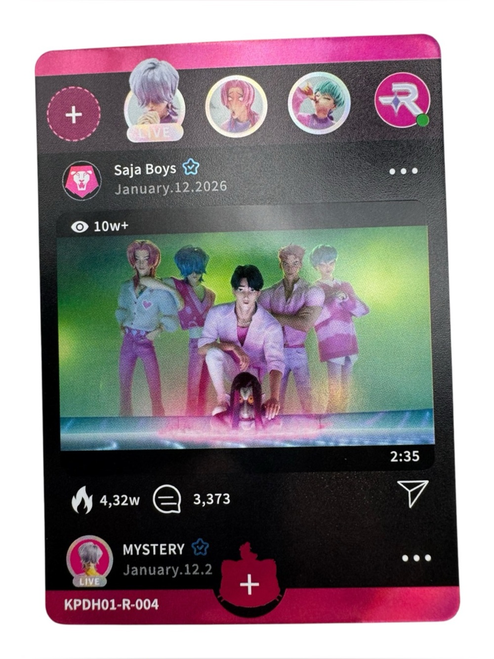 3 for $6 - KAYOU KPop Demon Hunters Trading Card Saja Boys R KPDH01-R-004 NM